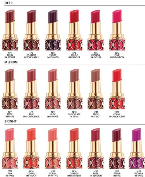 ysl pink lip set|YSL lipstick color chart.